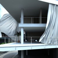 时尚别墅C4D模型 House building