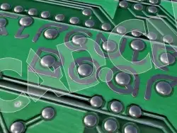 C4D电路板文字电影片头文字标题文字模型 Circuit Board 3d model