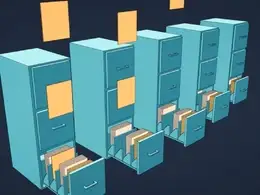 C4D 文件柜摇摆动画教程 File cabinet animation
