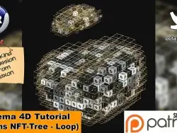 C4D制作NFT艺术树循环动效教程 MAXONS NFT TREE LOOP WITHOUT X-PARTICLES