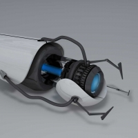 手臂激光枪3D模型：Portal Gun