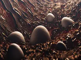 C4D实用工程第145季：土中的恐龙蛋C4D工程文件 c4d project