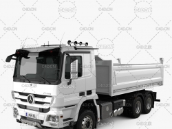 奔驰卡车 货车 Mercedes-Benz Actros Tipper 3-axle 2011 3D model