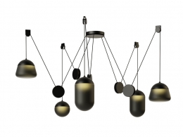 布罗基斯品牌行星吊灯PC12383D模型素材下载Planets Pendant Lamp PC1238 by Brokis