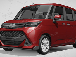 丰田坦克面包车2017款C4D汽车模型下载