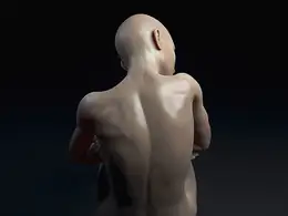 C4D实用工程第557季：双手抱膝的裸体女性C4D工程 C4D Project[Cinema4D - Octane]