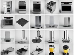 [MAX]厨房用具3D模型 model+model Vol.10 – Kitchen Appliances