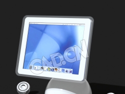 C4D苹果2002一体机电脑模型 iMac Computer 2002