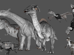 15套C4D虚幻4《方舟：生存进化》ARK Survival Evolved 史前动物角色动画模型合集