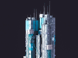 未来科幻赛博朋克高层建筑future architecture-29