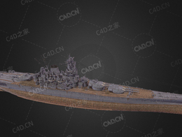 日本海军敷岛型战舰敷岛级战列舰一号舰C4D模型下载Shikishima 3d model
