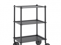 三层移动推车收纳推车3D模型素材下载Flow Trolley 3 Layers by Muuto