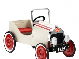 Baghera经典白色儿童脚踏车3D模型素材下载Classic White Pedal Car by Baghera