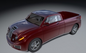 皮卡汽车C4D模型 Pickup truck