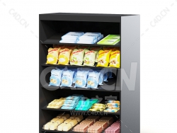 C4D商场超市零食食品货架小吃货柜模型下载market shelf snacks