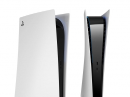 索尼品牌PlayStation 5数字版游戏主机3D模型素材下载PlayStation 5 Console Digital E