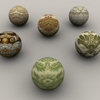 C4D壁纸材质球 Classical Wallpaper