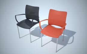 休闲扶手椅C4D模型 armchair