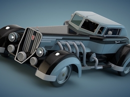 复古老爷车C4D模型 Car Boss