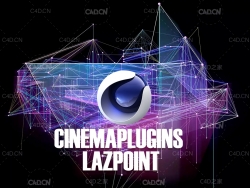 C4D大量点云渲染插件 Cinemaplugins LAZPoint 2.5 For Cinema 4D R20-R21 Win解锁版