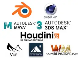 Terrain地形桥接导入三维软件教程Import Terrain: C4D Blender Houdini Maya 3DS Max