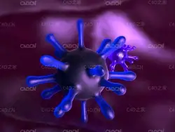 C4D Octane蓝色病毒细胞动画工程