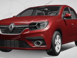 雷诺洛根汽车2018款C4D汽车模型下载