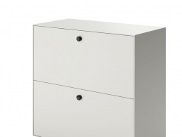 75/112带抽屉玻璃展示柜展示柜3D模型素材下载Link Vitrine Storage with Drawer 75 an