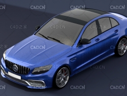 梅赛德斯-奔驰C63轿车模型 Mercedes C63 AMG ReadyV2