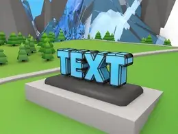 C4D低面场景文字展示动画工程文件 Low Poly Intro Template [C4D, AE]
