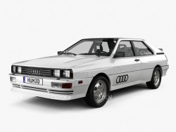 1980款奥迪quattro汽车 Audi Quattro 1980 3D model