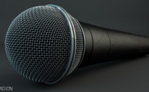 麦克风/话筒C4D模型 Microphone 3D model