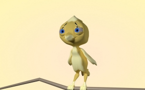 金丝雀卡通角色C4D模型 Canary 3d model