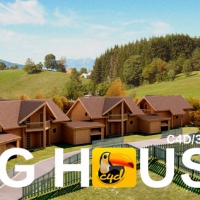 木屋别墅3D模型 log house collection vray for c4d