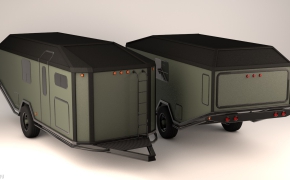 越野拖车C4D模型 Offroad Trailer