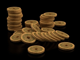 古代钱币 金属货币C4D模型 Coin