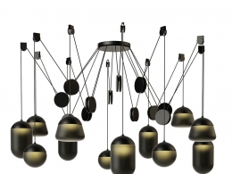 布罗基斯品牌行星吊灯PC12453D模型素材下载Planets Pendant Lamp PC1245 by Brokis