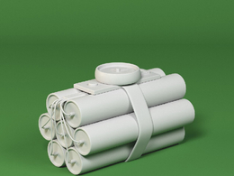 低面卡通炸药图标模型dynomite