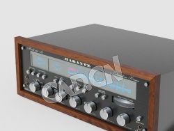 C4D马兰士音频接收器模型 Marantz Audio Receiver