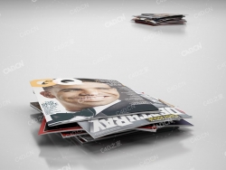 彩色杂志堆栈 color magazines stack