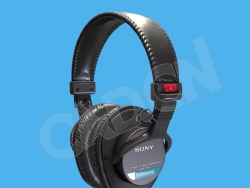 索尼MDR-7506音乐耳机模型