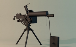 重机枪C4D模型