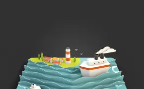 C4D创意立体书本