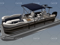 C4D海上船舶游船模型