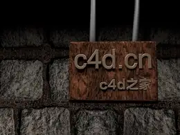 C4D弹跳晃动的标牌动画工程文件 Drop Box C4D Project