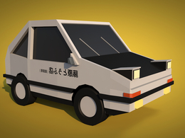 低面多边形卡通汽车
