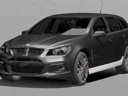 沃克斯豪尔俱乐部运动旅行车越野车2015款C4D汽车模型下载