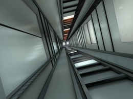 电梯井动画C4D工程文件 Elevator Shaft
