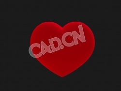 C4D三维立体心形红心模型 Beating Heart 2