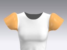 c4d模型女性衣服上衣Sleeves-33